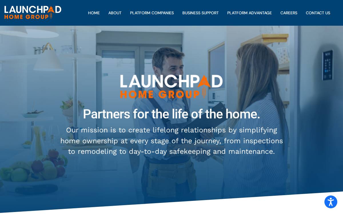 LaunchPad Home Group website preview