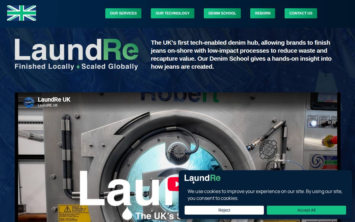 LaundRe website preview