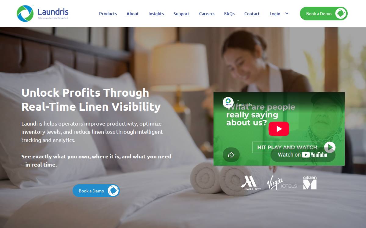 Laundris website preview