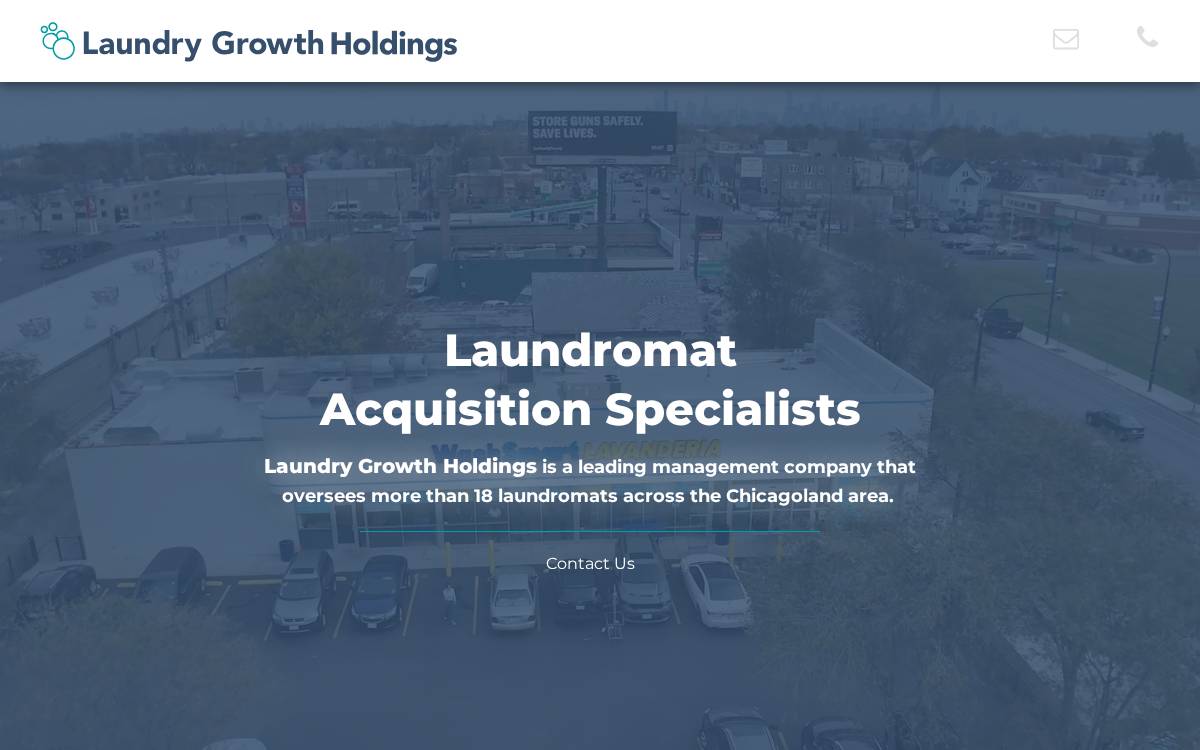 Laundry Growth Holdings website preview