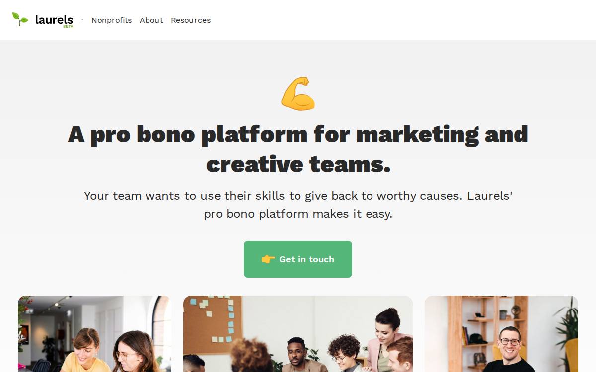 Laurels website preview