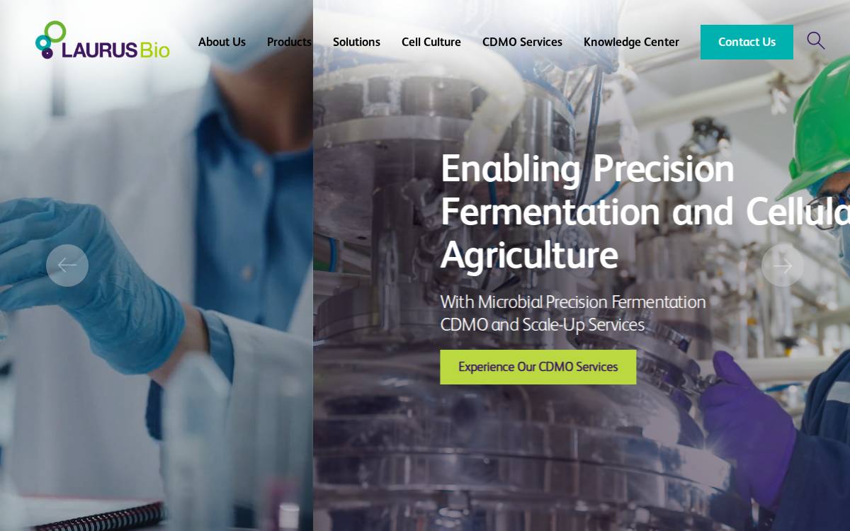 Laurus Bio website preview
