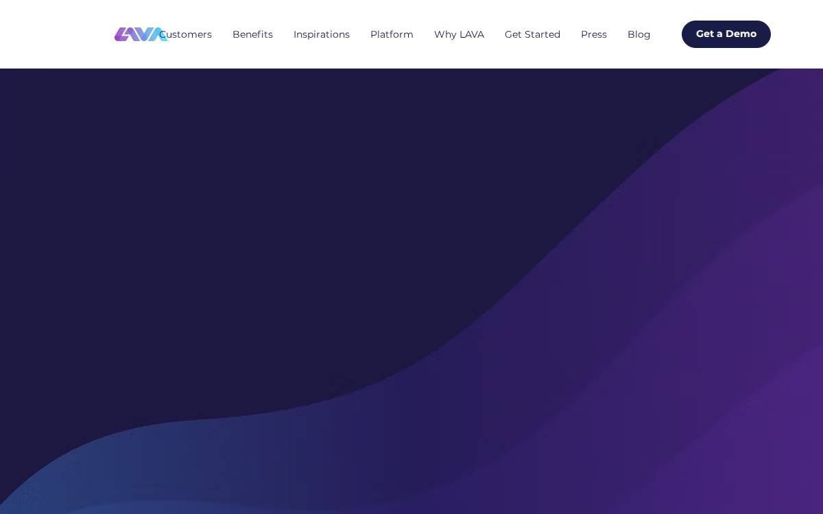 Lava website preview