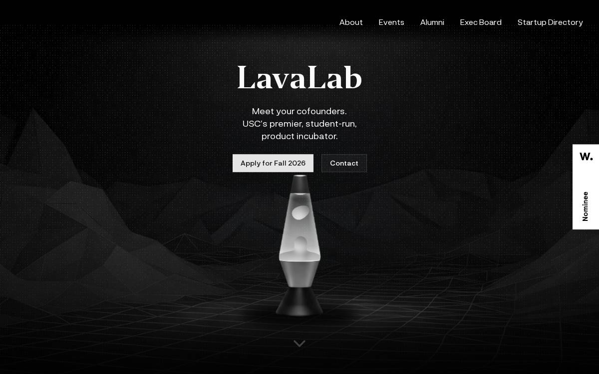 LavaLab website preview