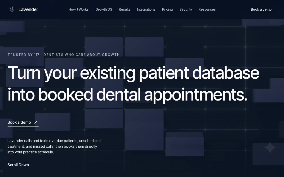 Lavender Health website preview