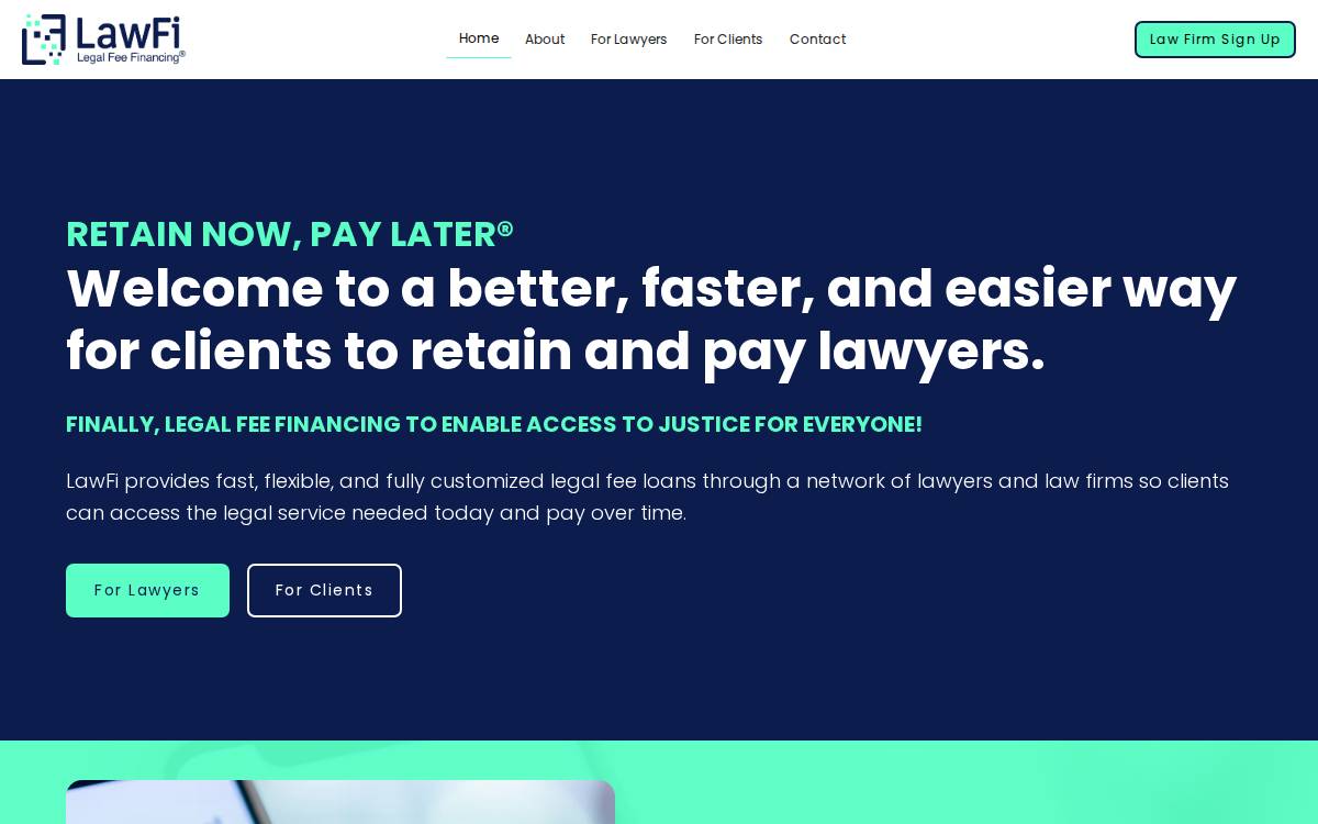 LawFi Inc. ACTIVE website preview