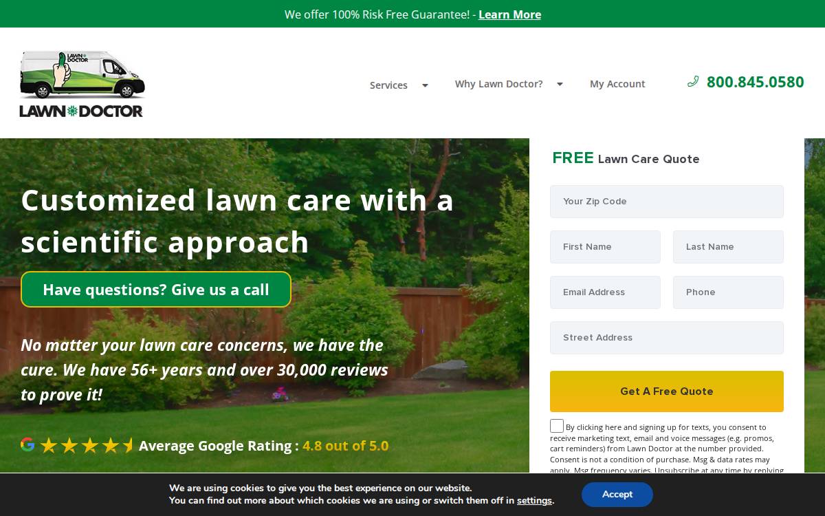 Lawn Doctor website preview