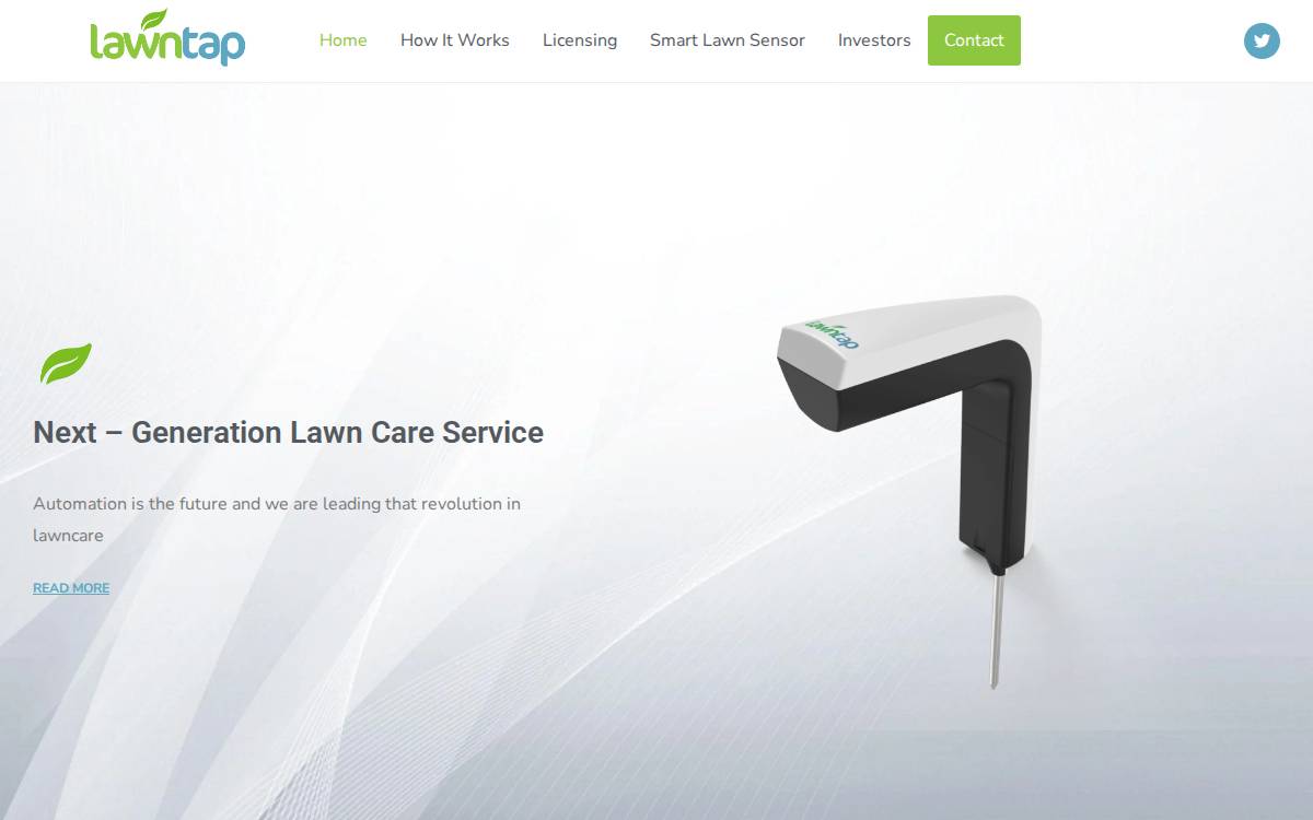 Lawntap website preview