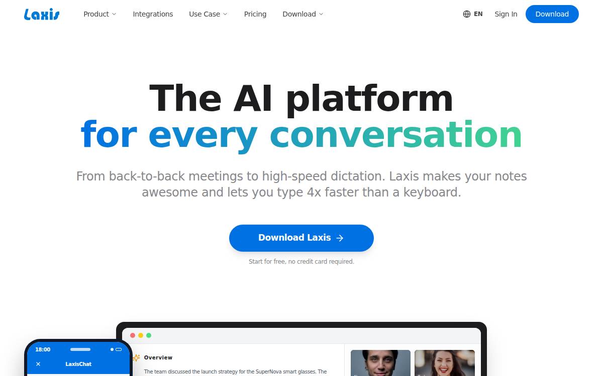 Laxis website preview