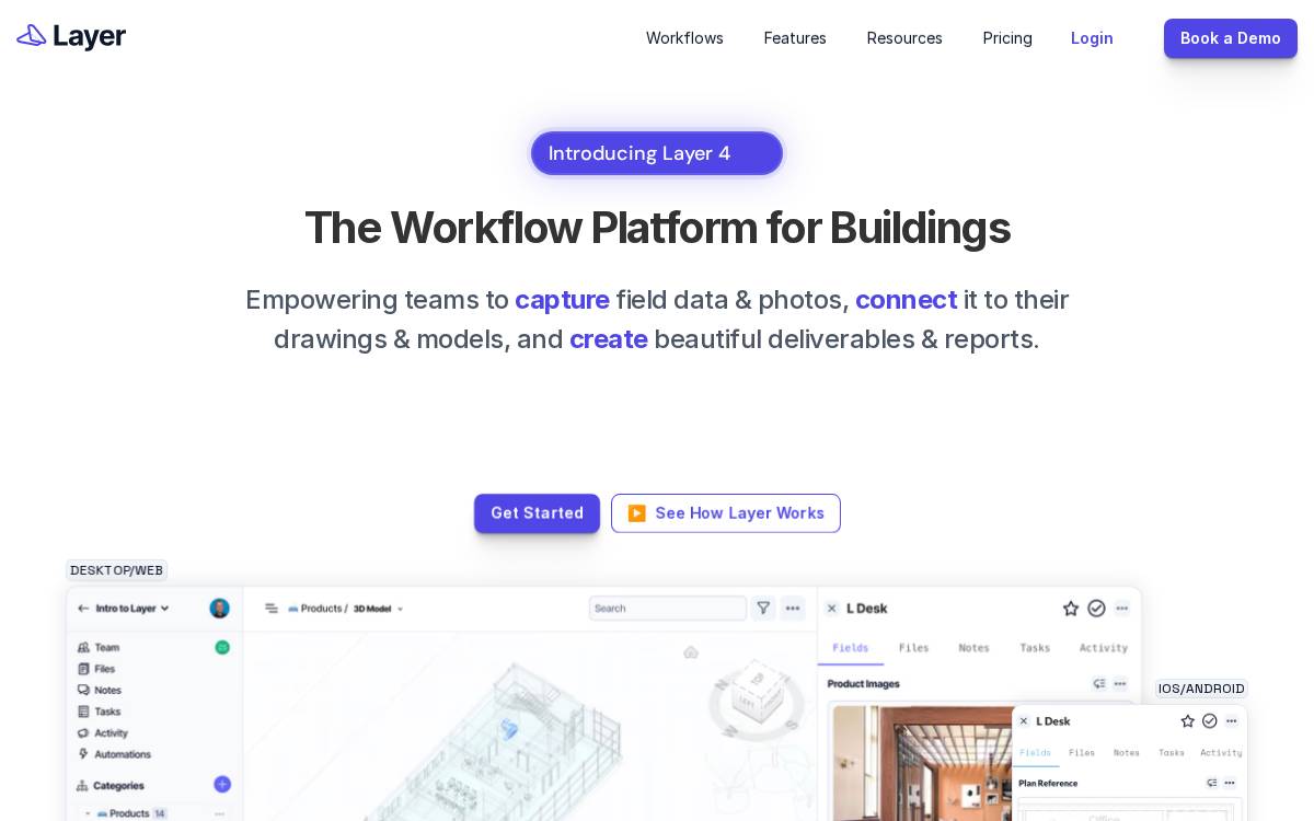 Layer website preview