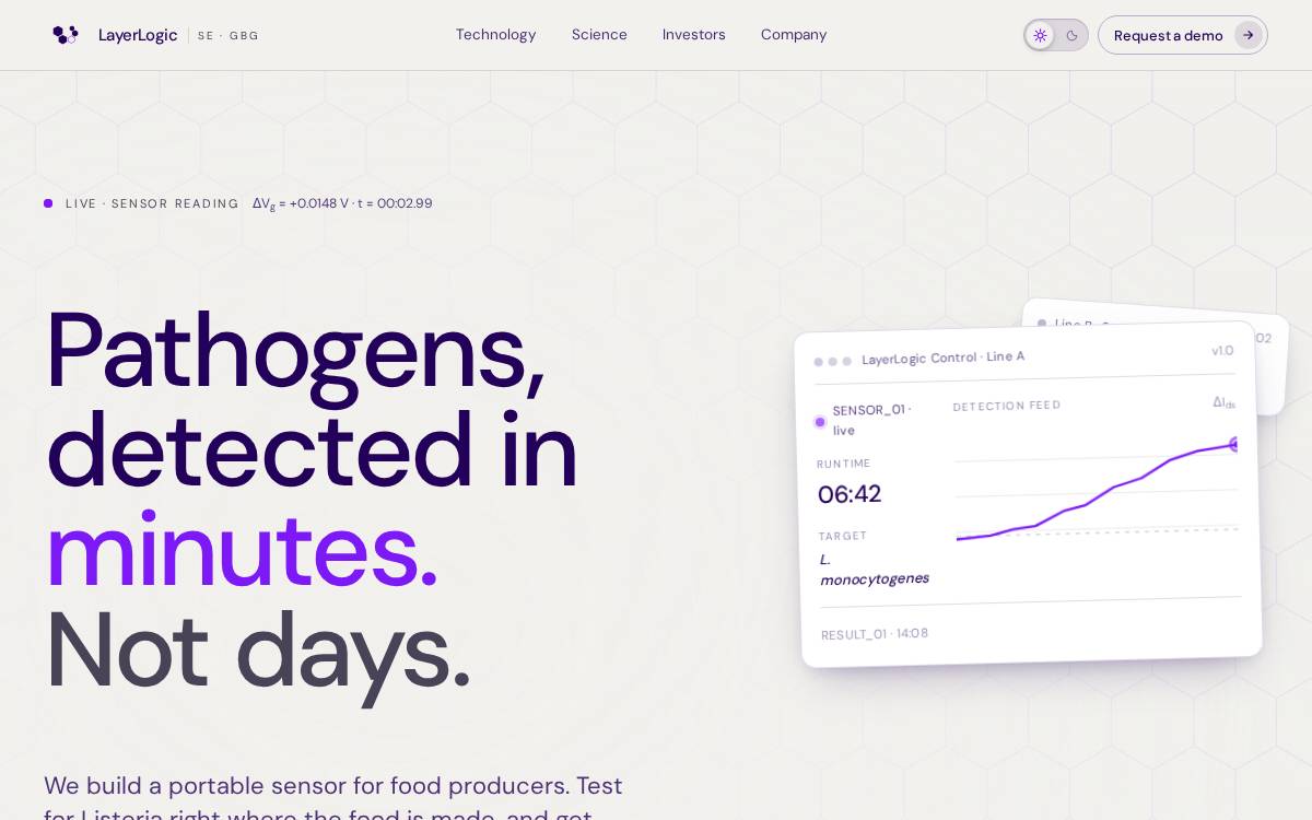 LayerLogic website preview