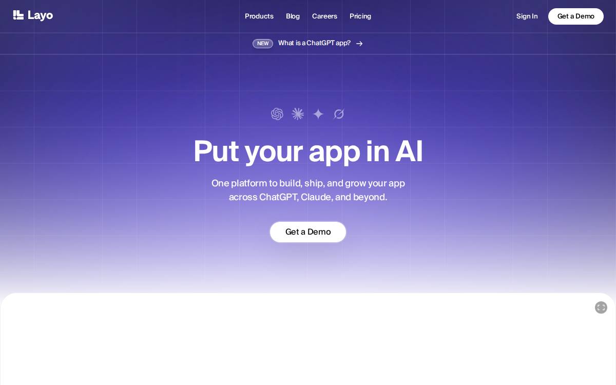 Layo website preview