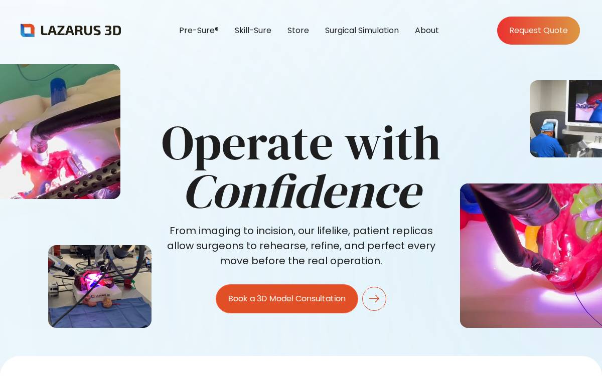 Laz3D website preview