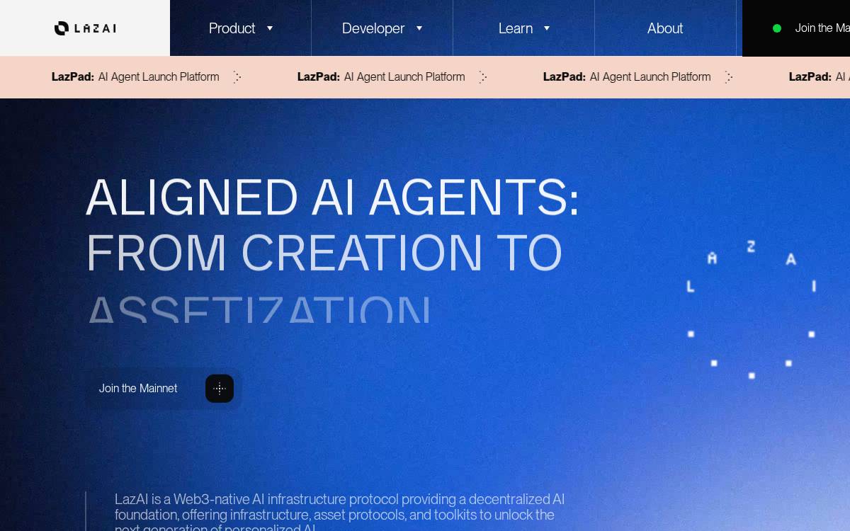 LazAI website preview