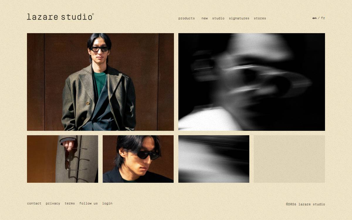 Lazare Studio website preview