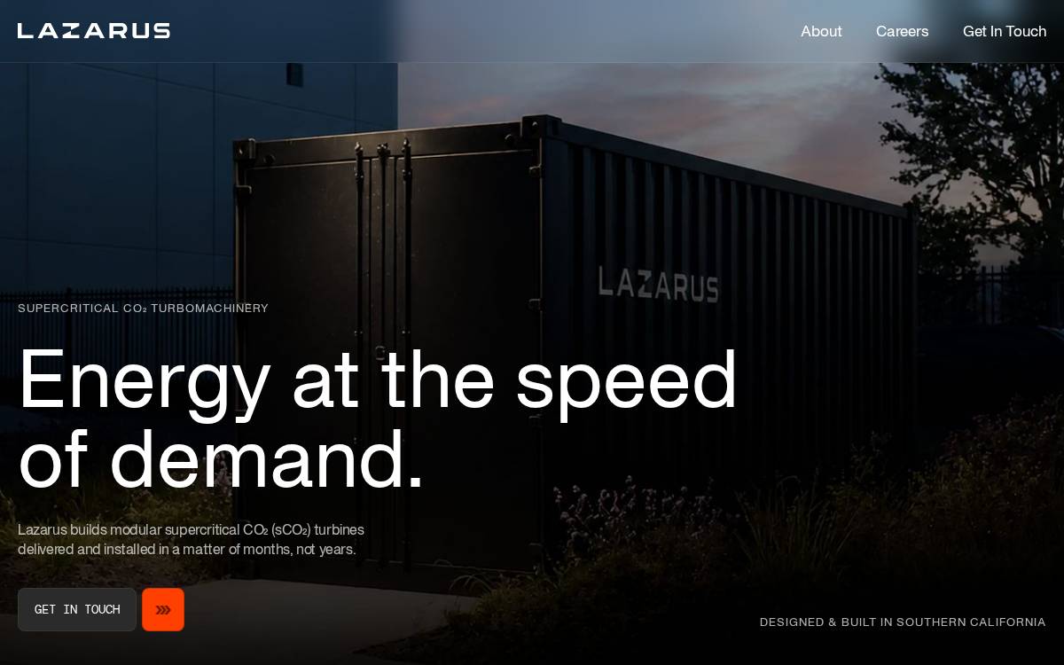 Lazarus website preview