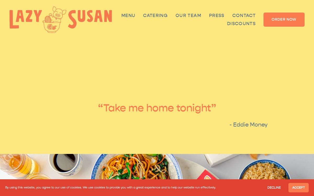 Lazy Susan website preview