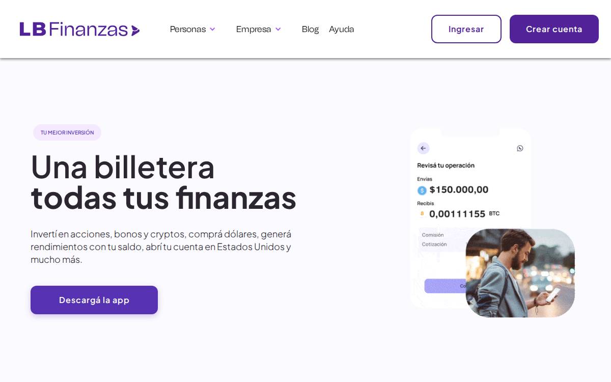 Lbfinanzas website preview