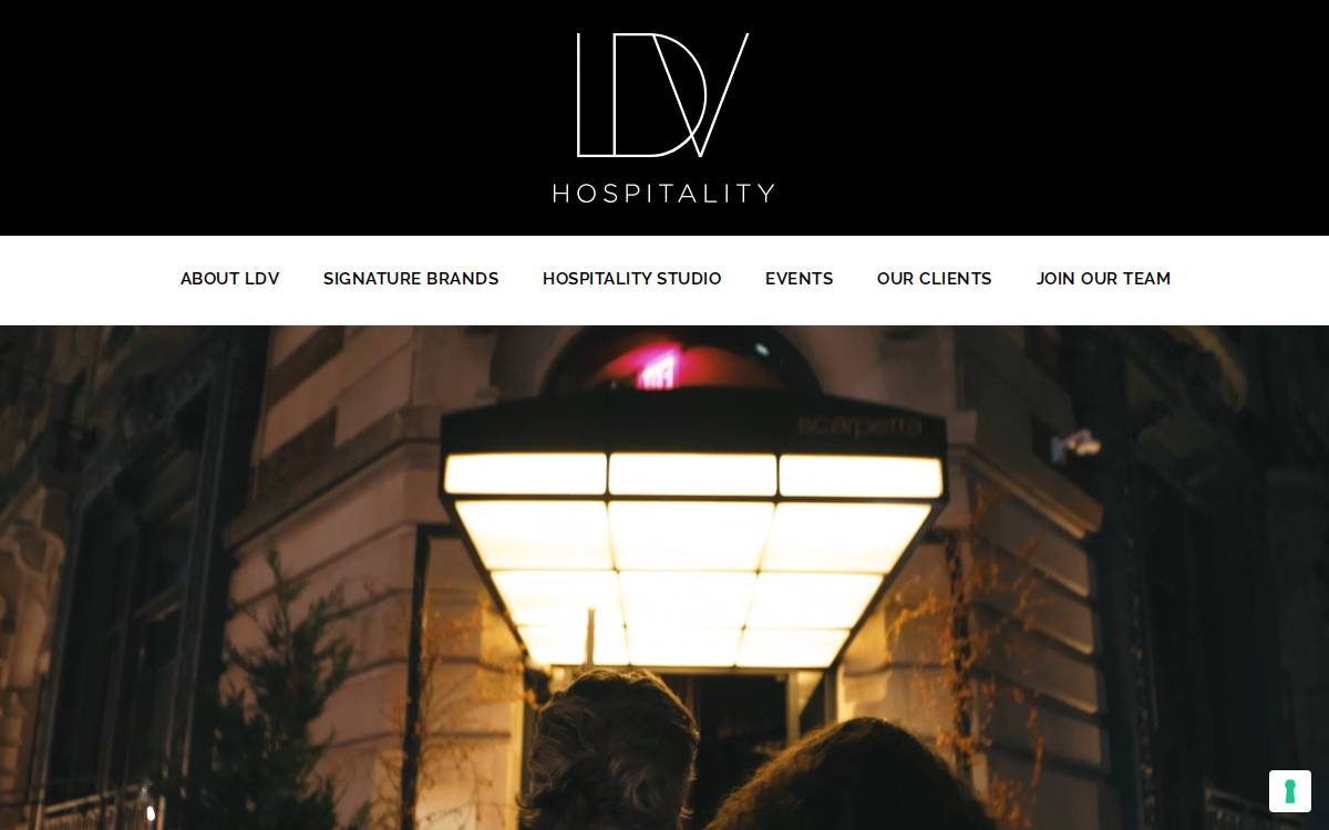 LDV Hospitality website preview