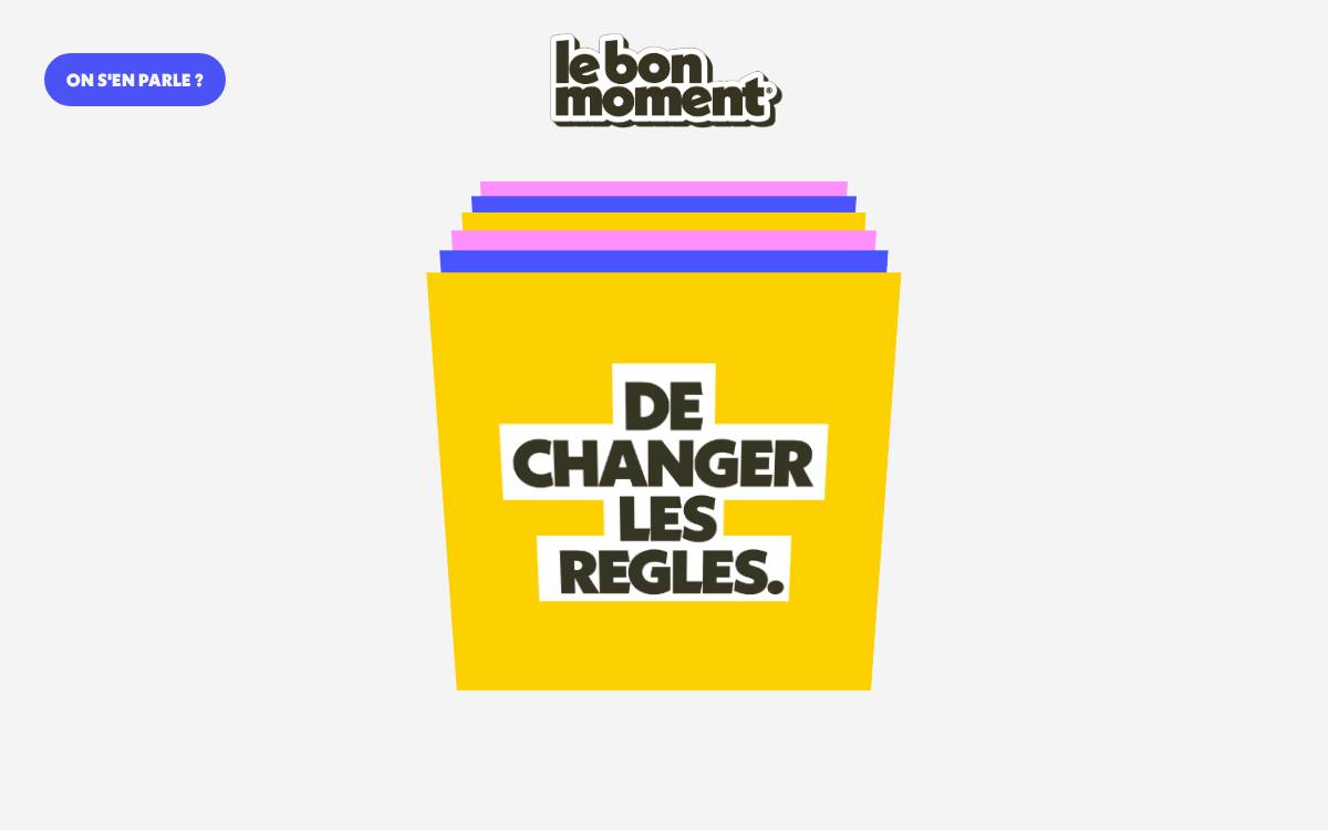 Le Bon Moment website preview