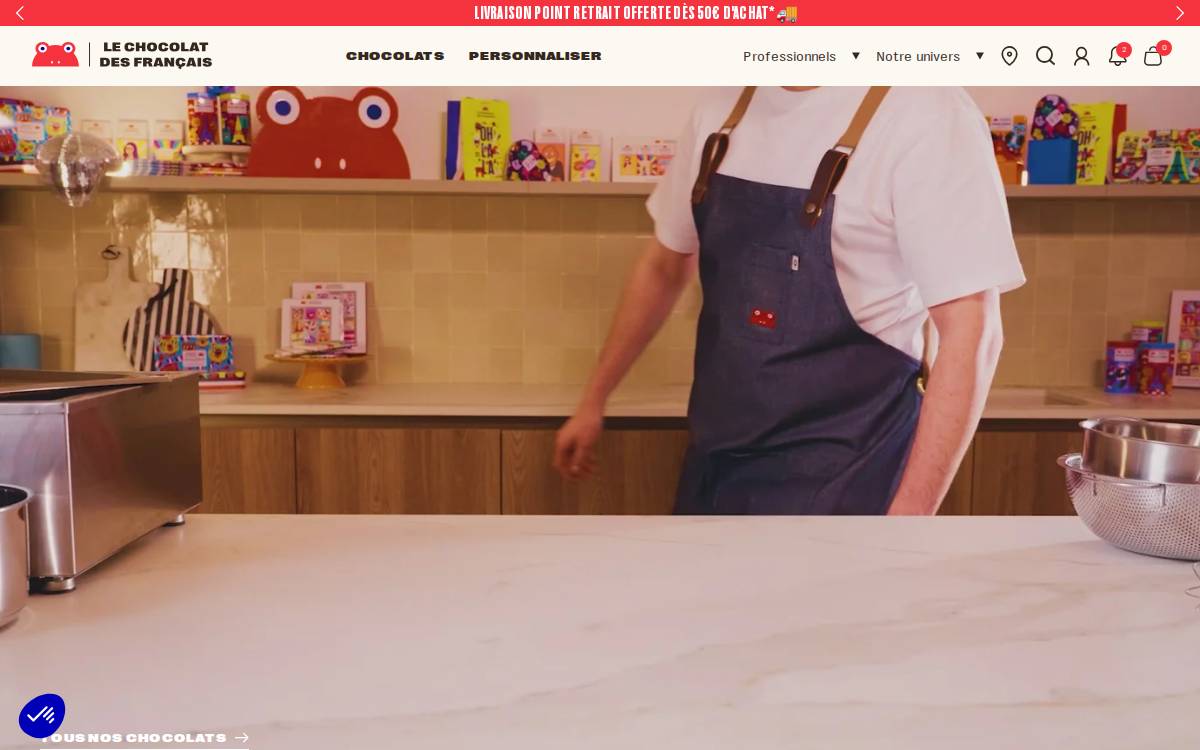 Le chocolat des Français website preview