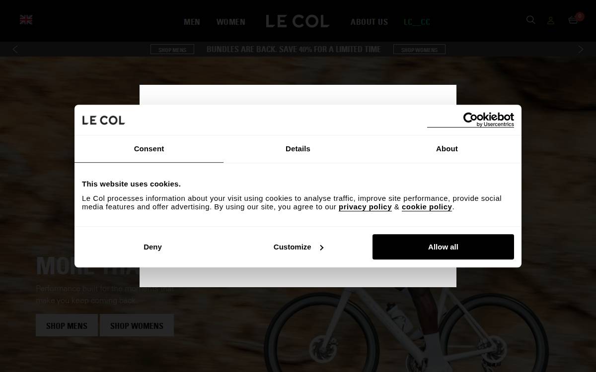 Le Col website preview