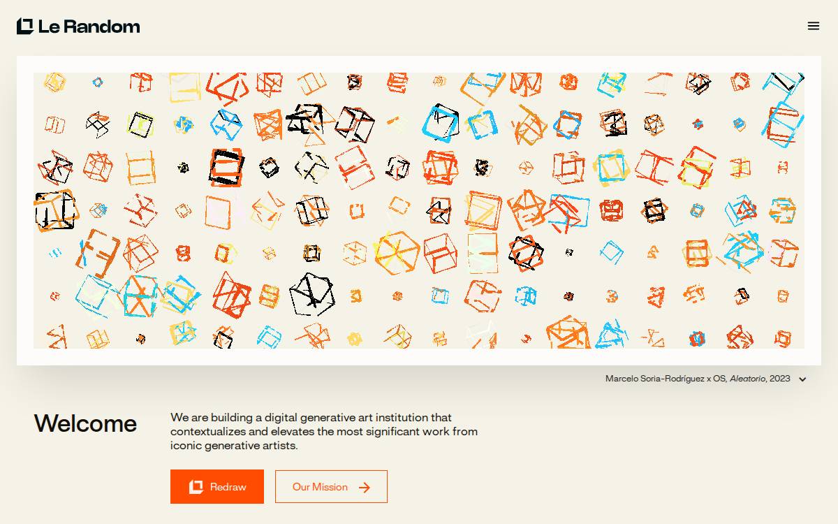 Le Random website preview
