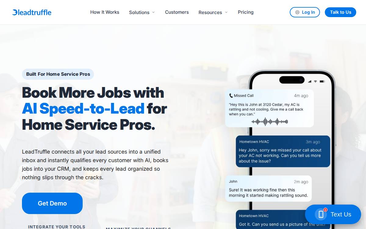 Lead Truffle website preview