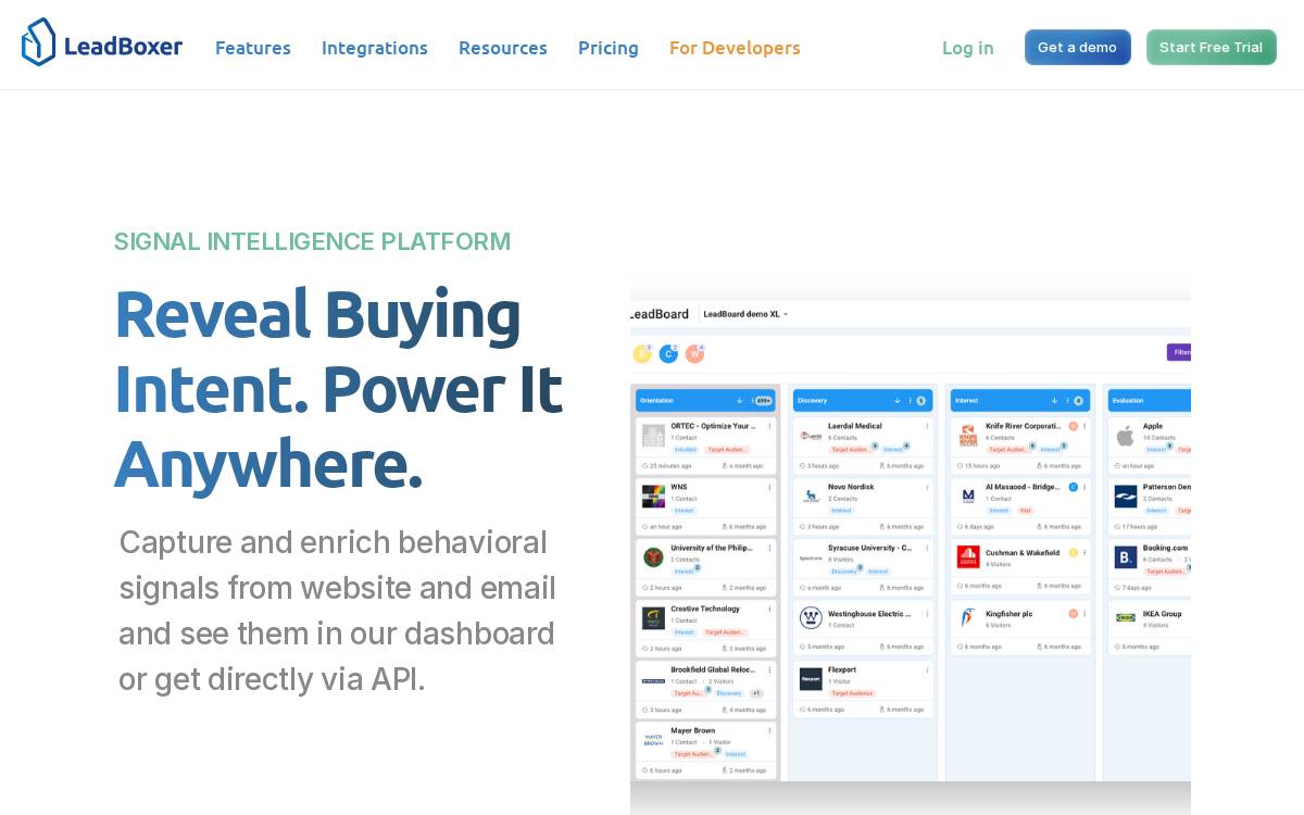 LeadBoxer website preview