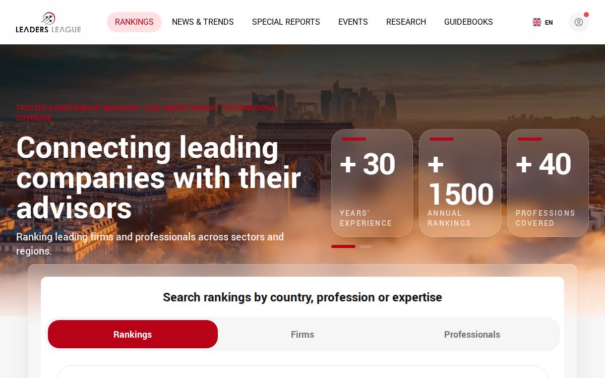 Leadersleague website preview