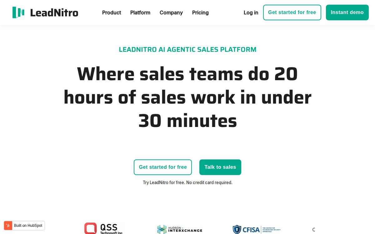 Leadnitro website preview
