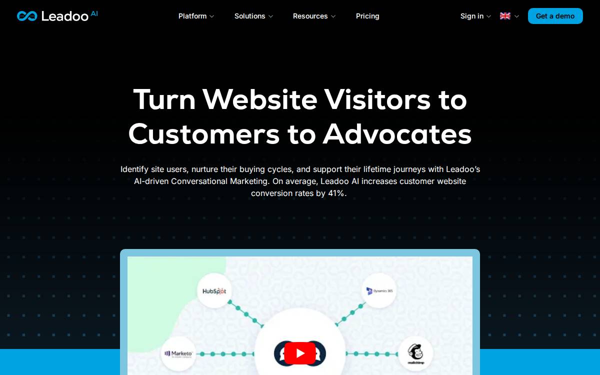 Leadoo website preview
