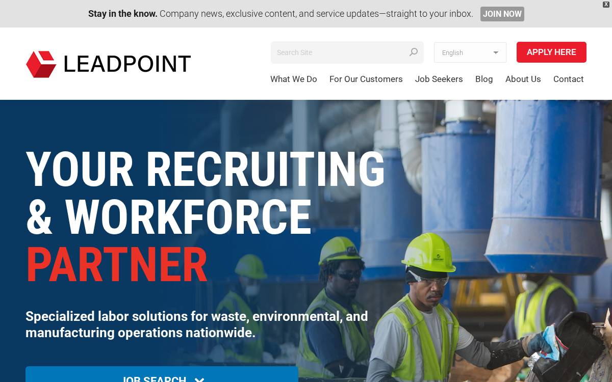 Leadpointusa website preview