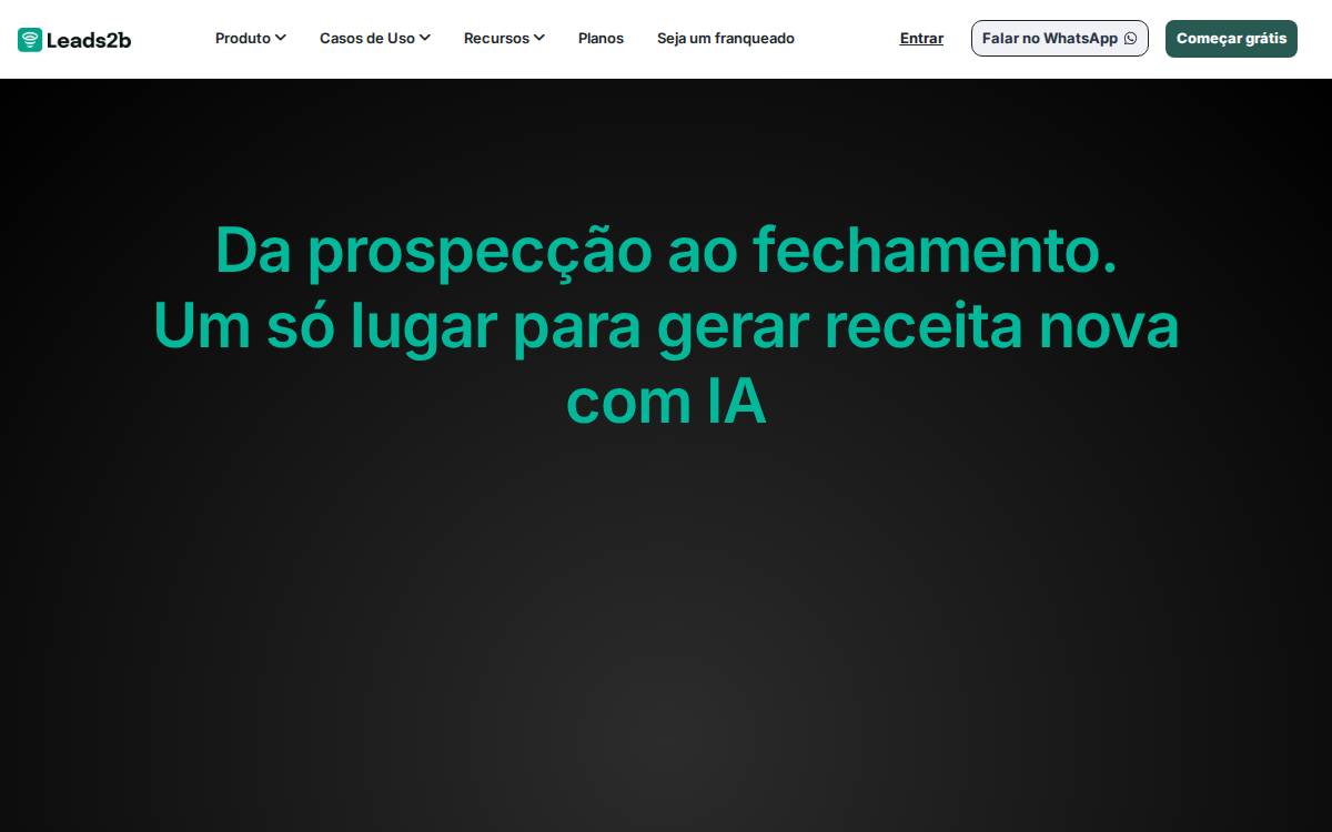 Leads2b website preview