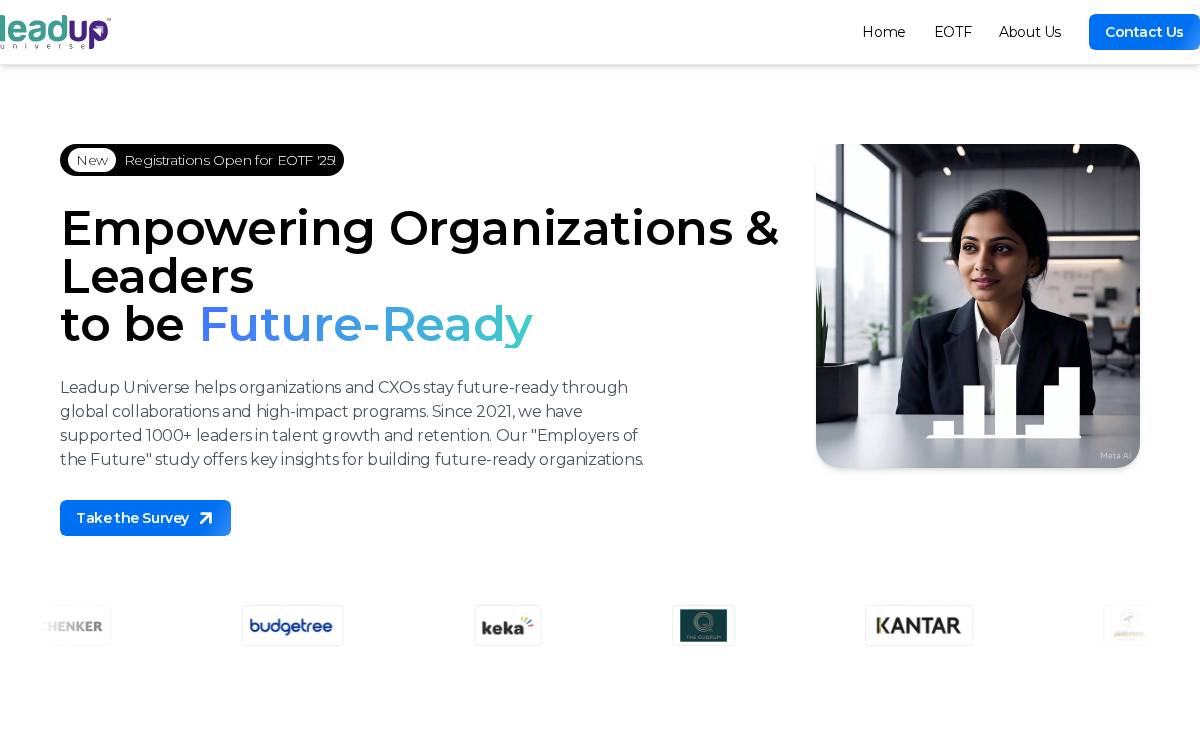 Leadup website preview