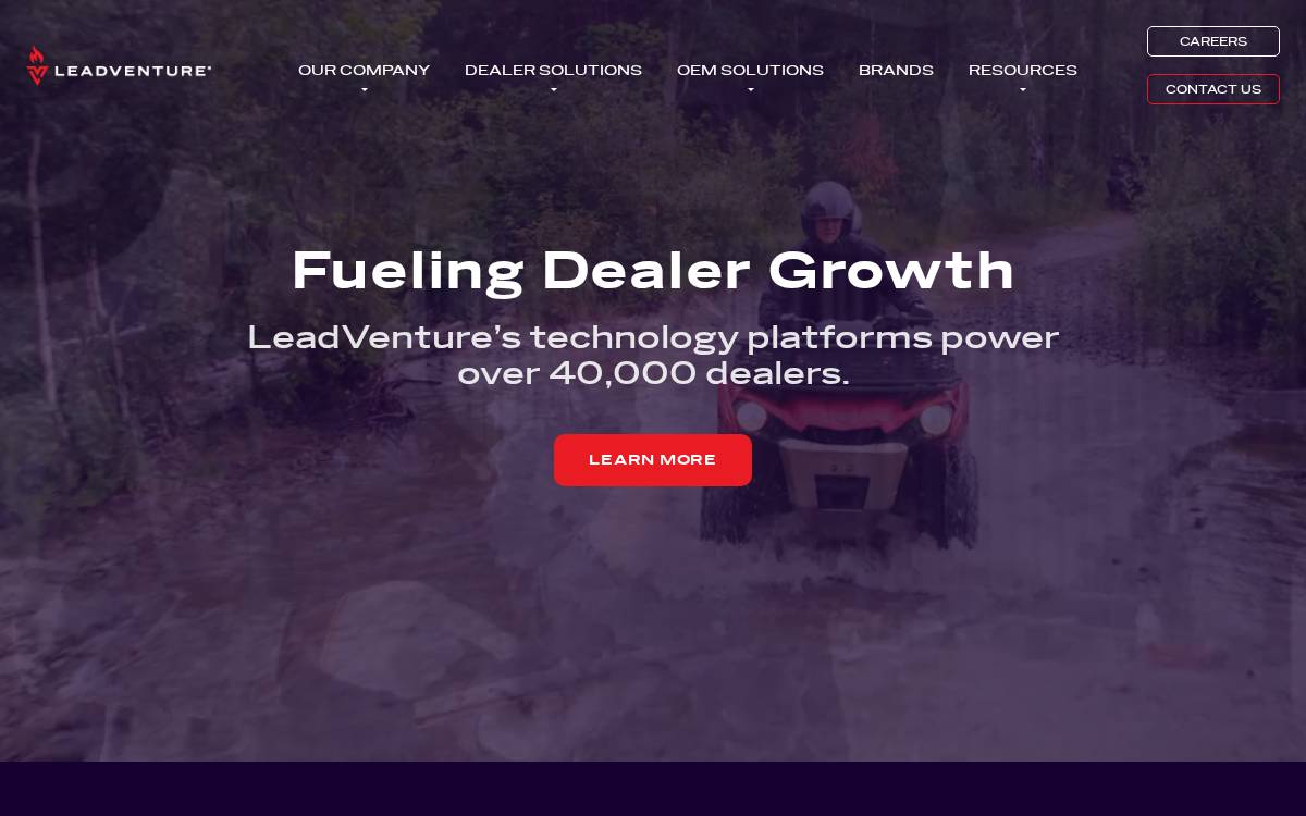 LeadVenture website preview