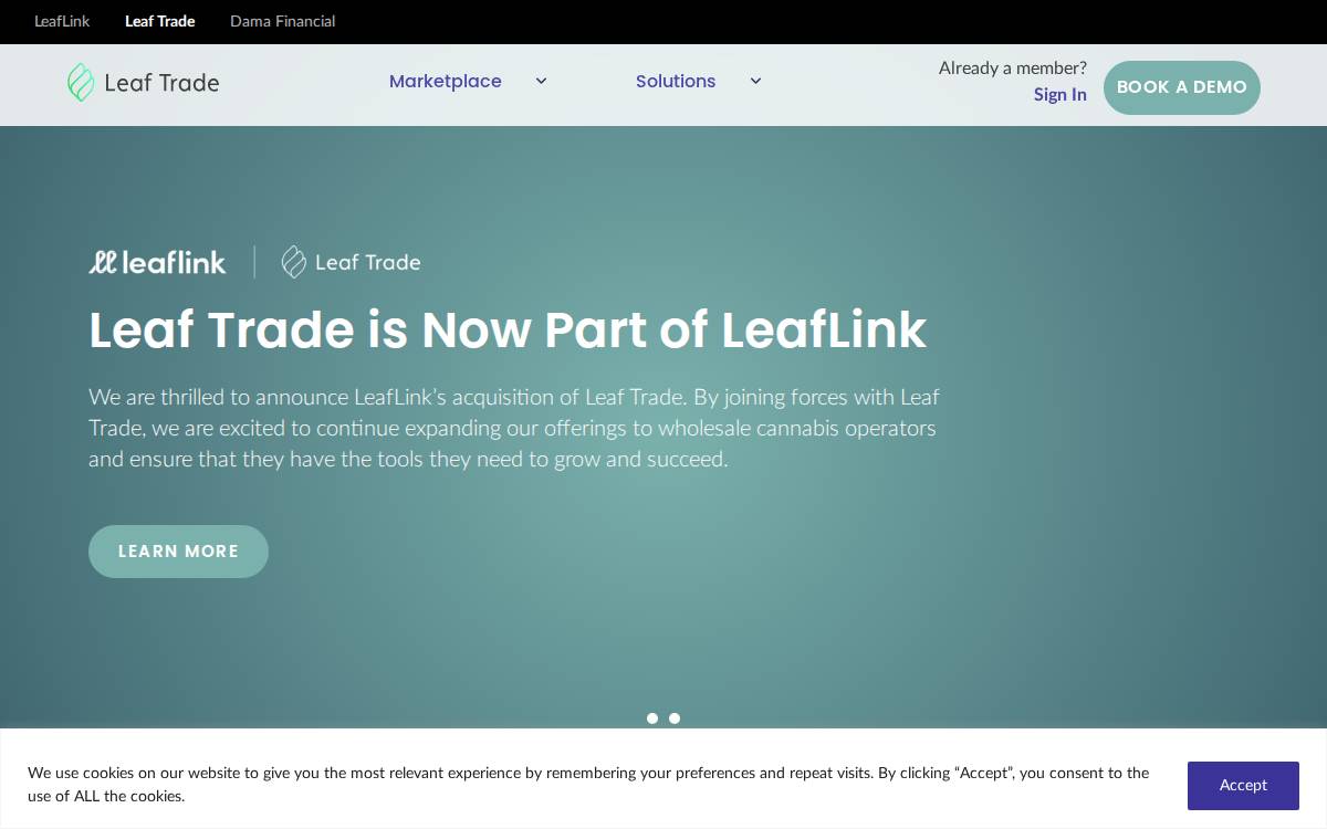 Leaf website preview