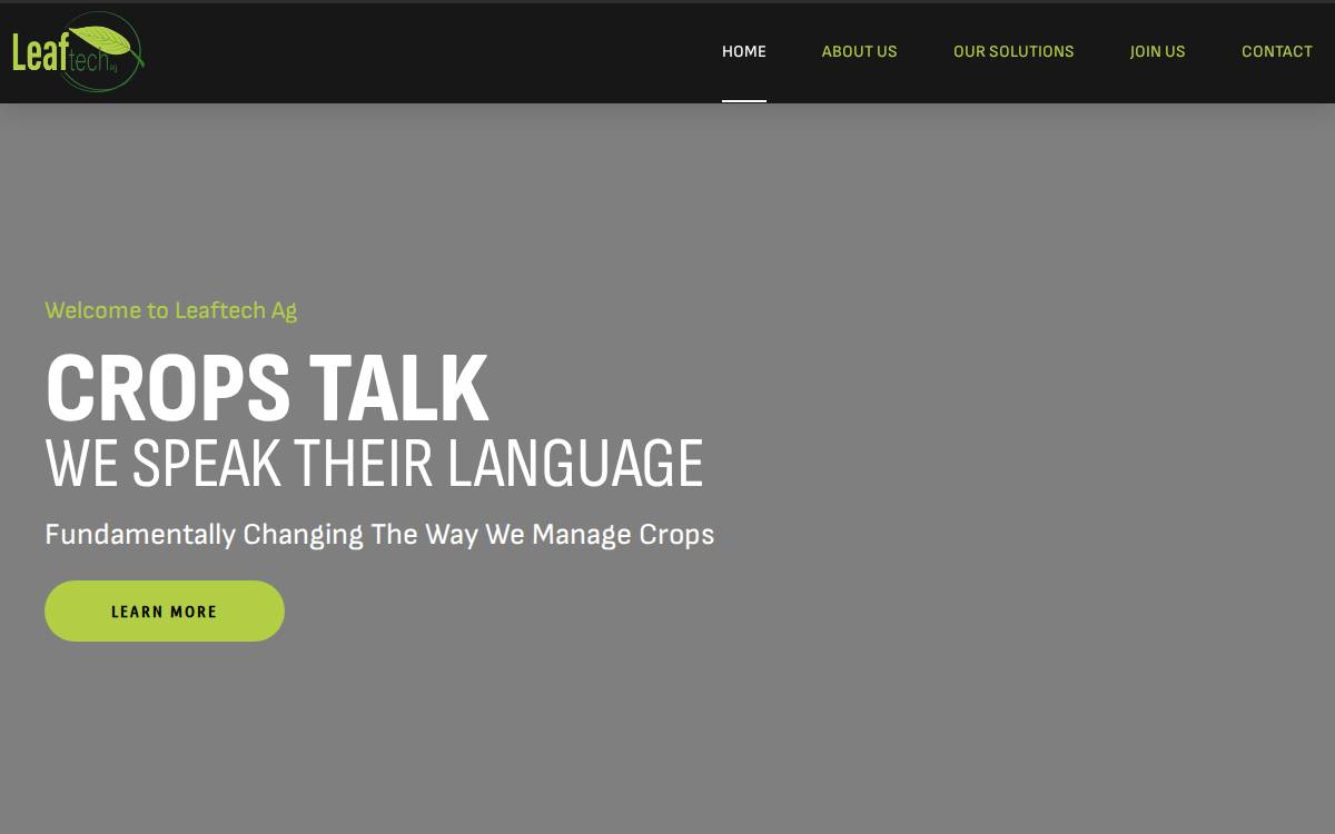 Leaftech Ag website preview