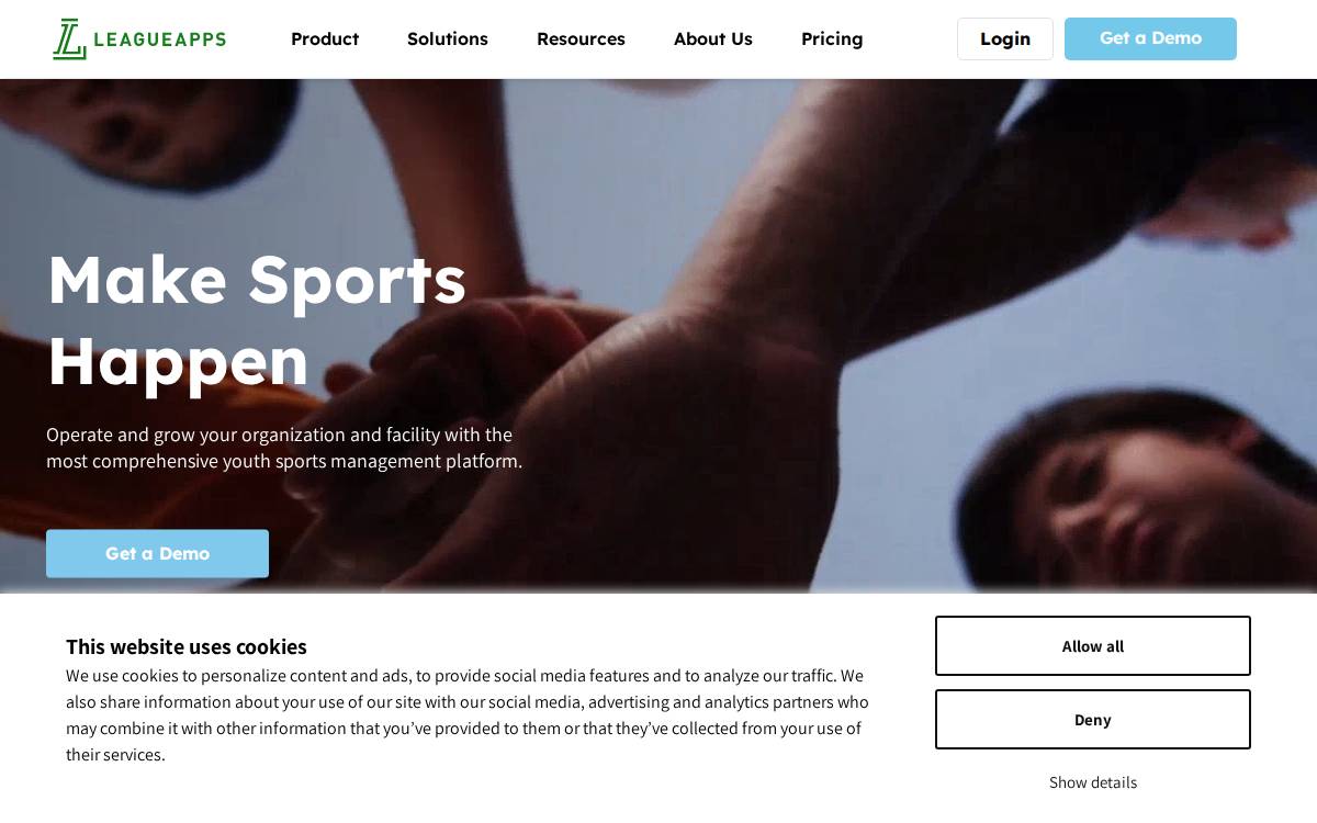 Leagueapps website preview