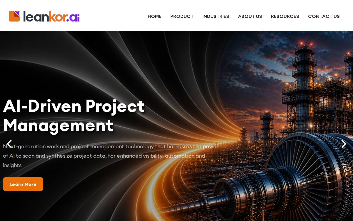 Leankor website preview