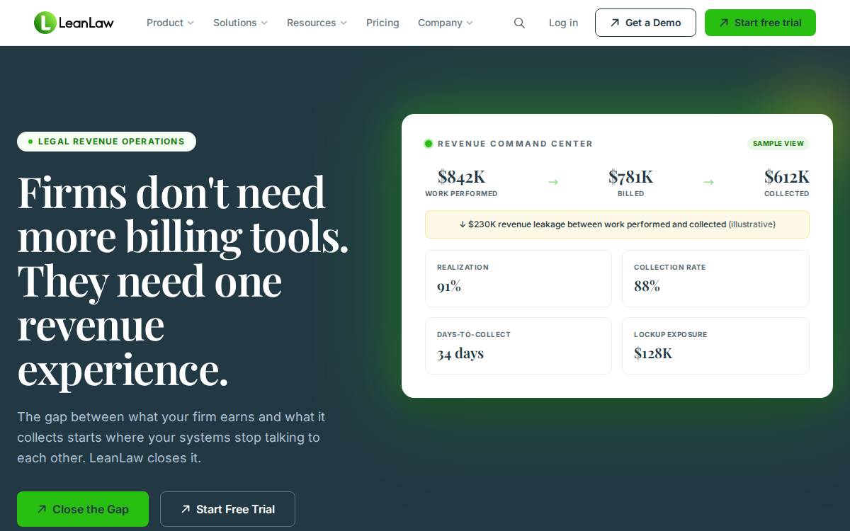 LeanLaw website preview