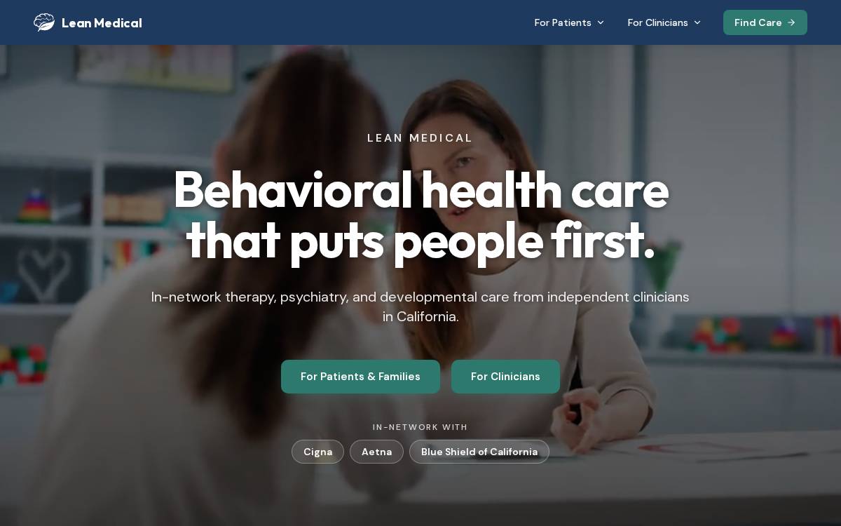 Leanmedical website preview