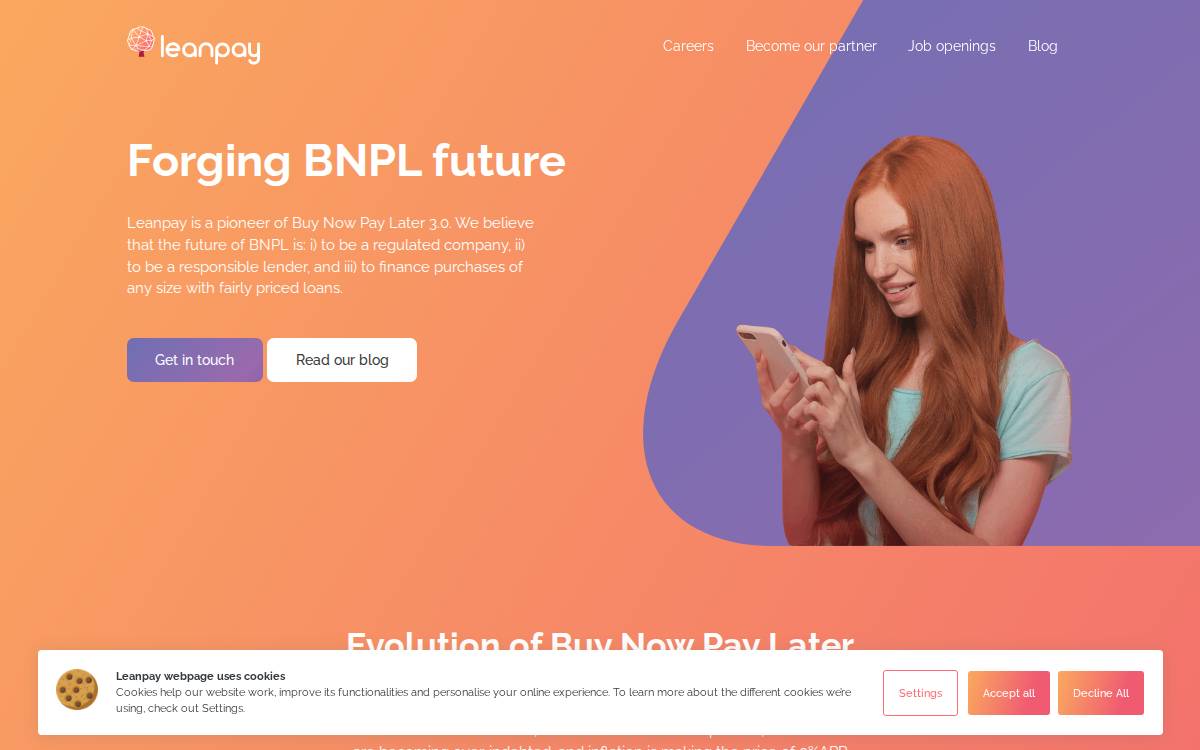 Leanpay website preview
