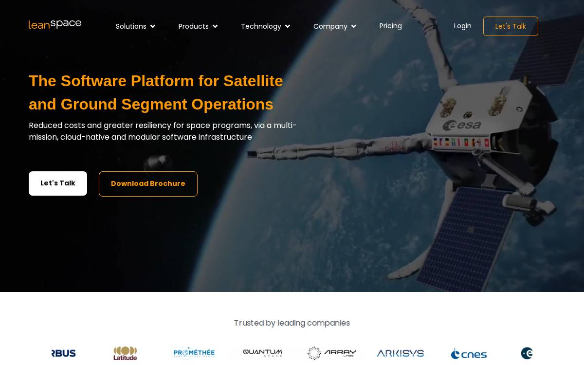 Leanspace website preview