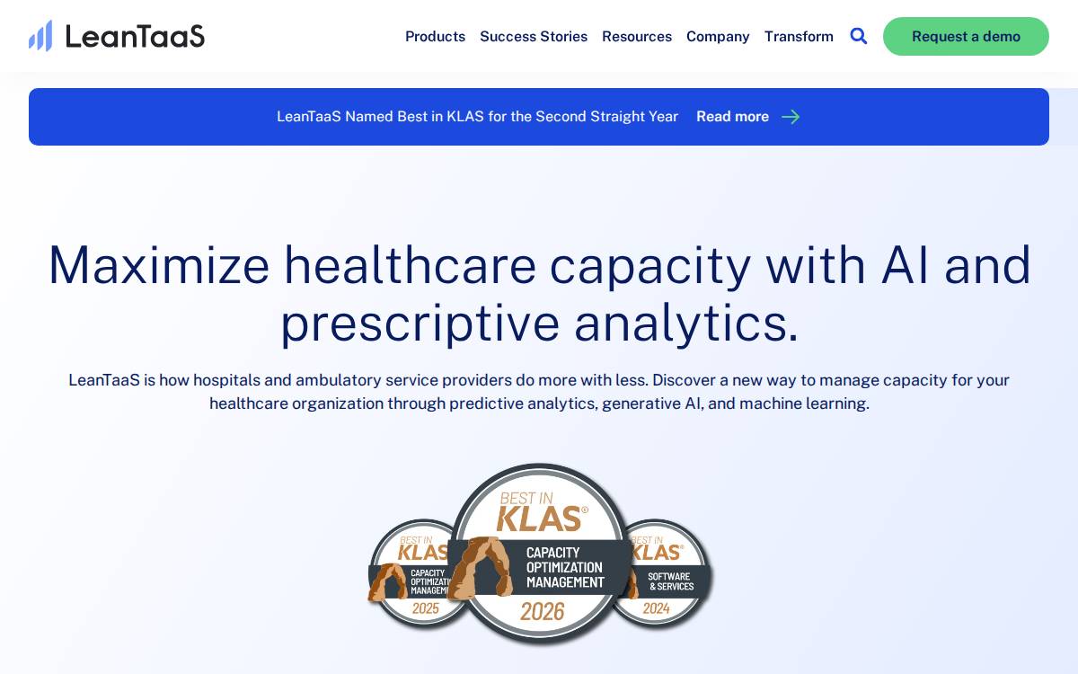 Leantaas website preview