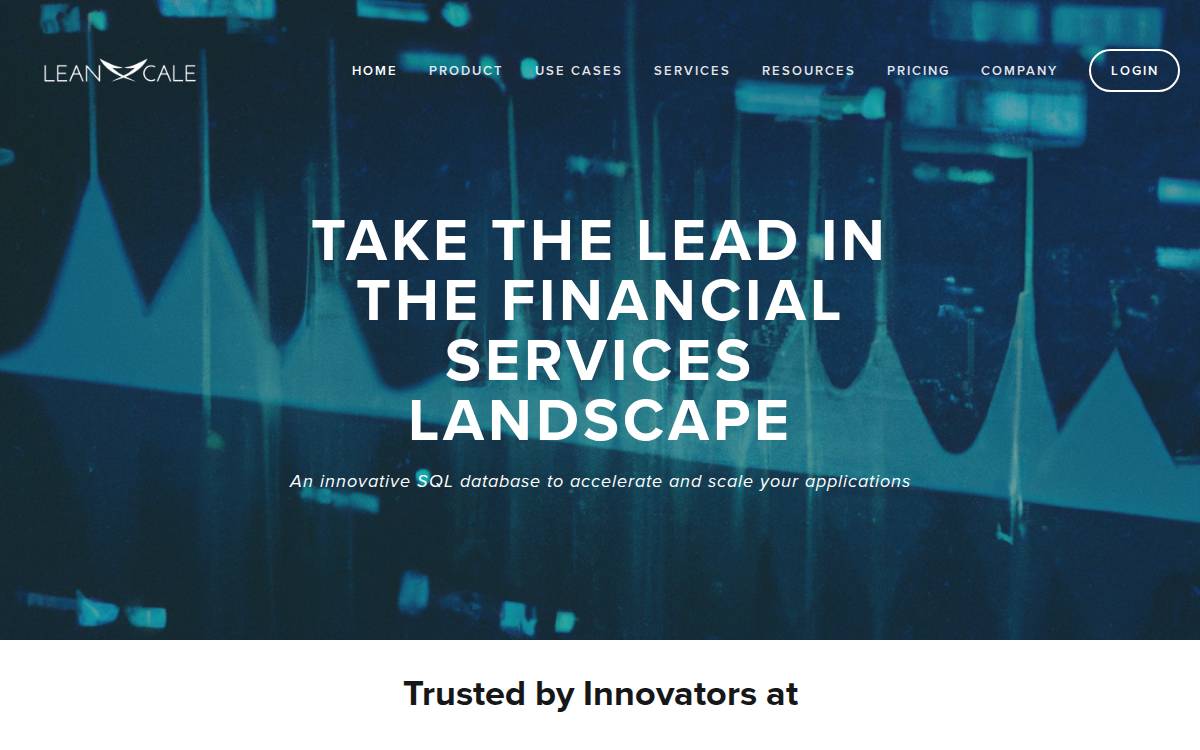 LeanXcale website preview