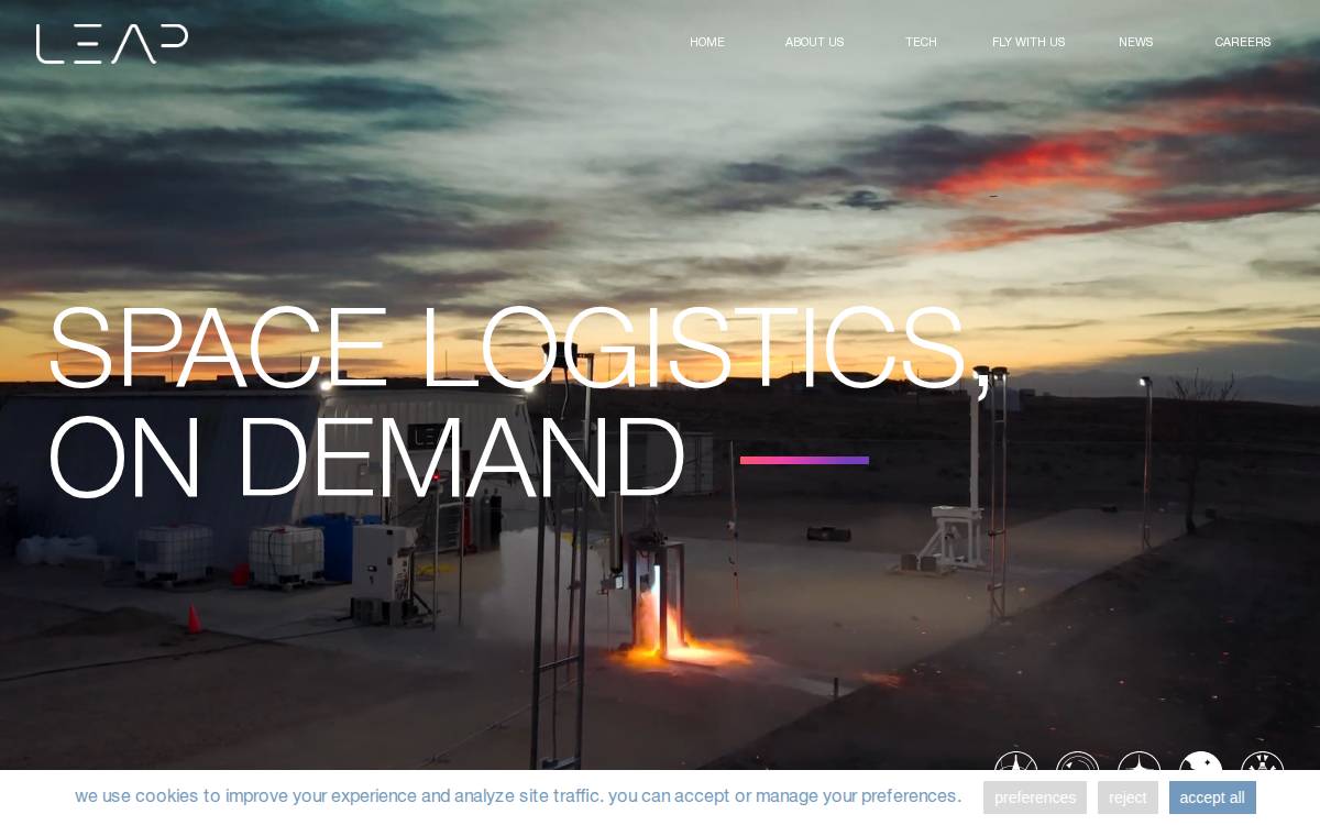 Leap Space website preview