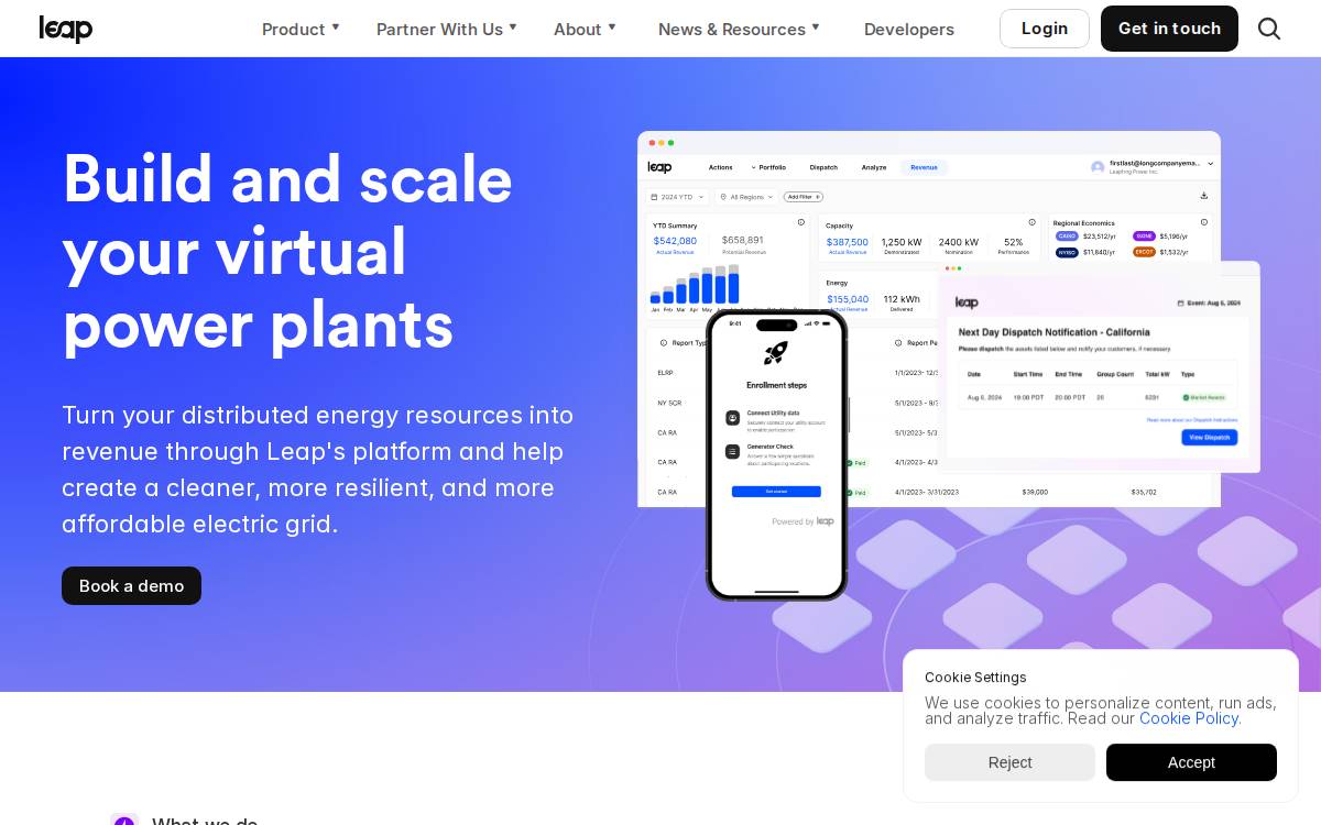 Leapfrog Power website preview