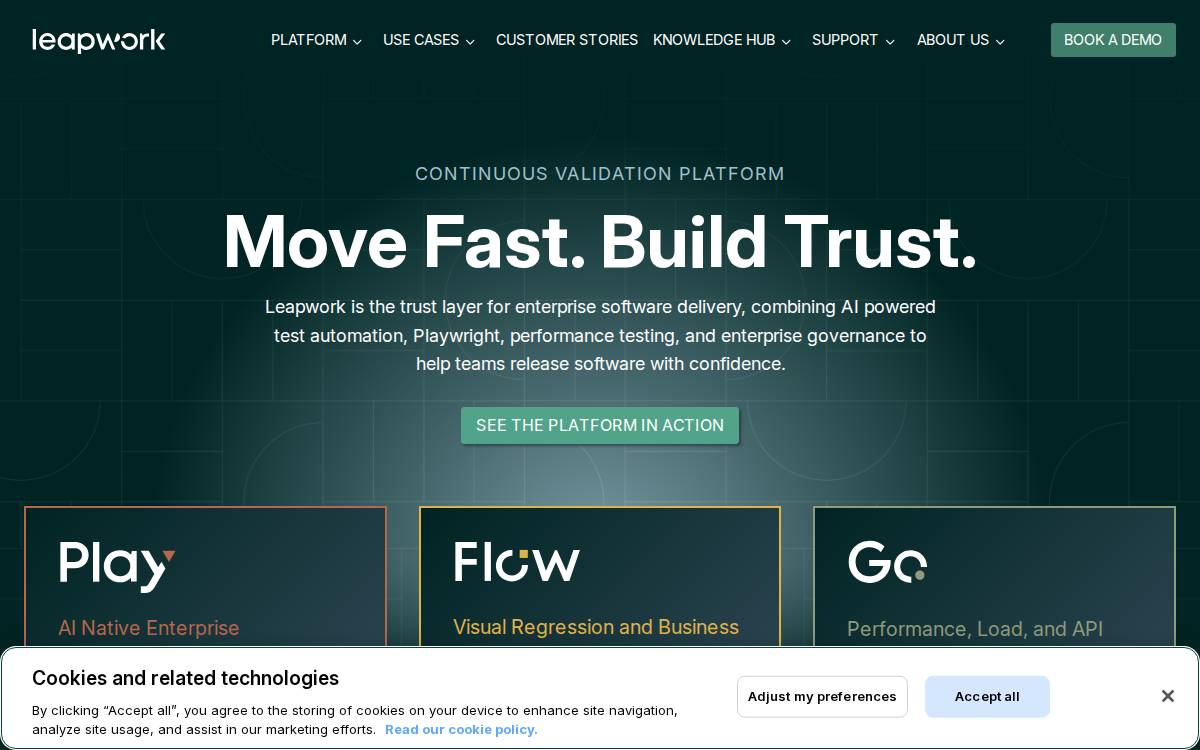 Leapwork website preview