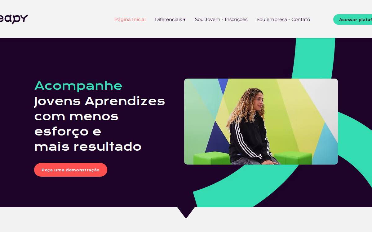 Leapy website preview